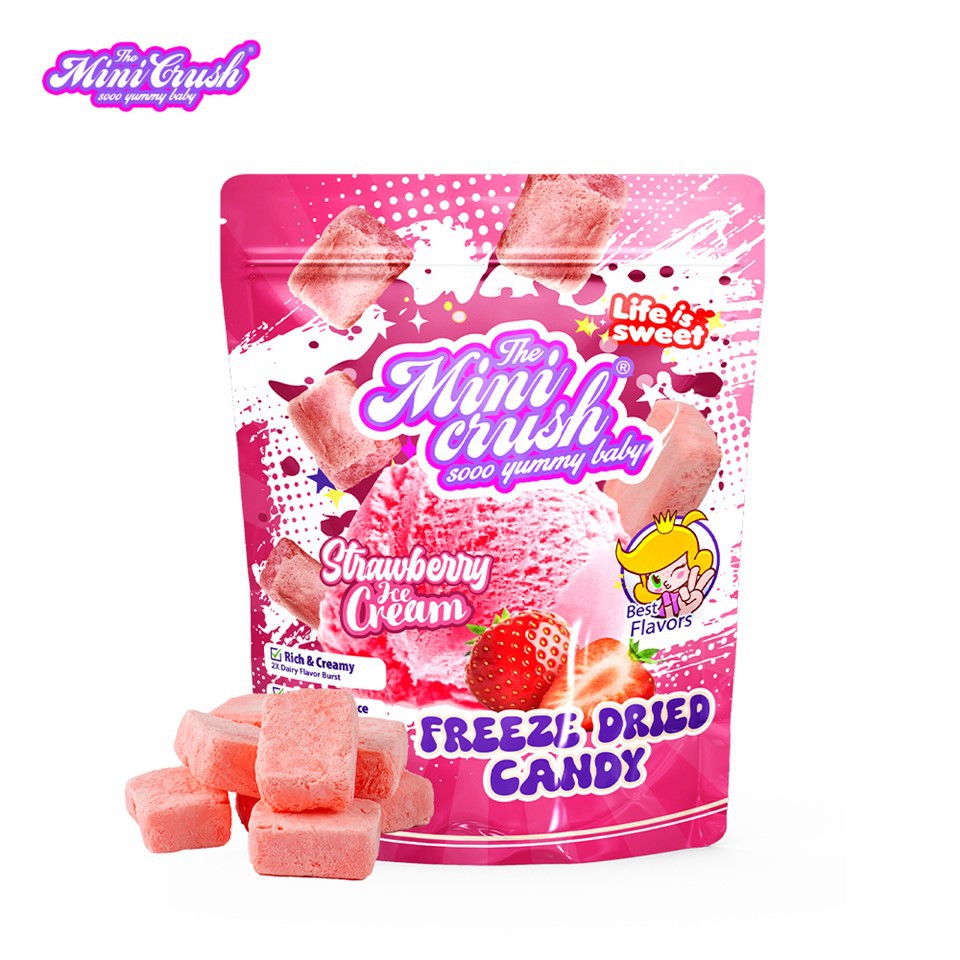Freeze-dried Strawberry Ice Cream
