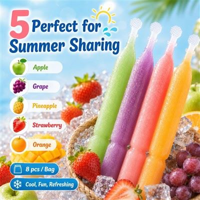 Wholesale 78ml Fruit Juice Ice Pop Frozen Jelly Treat Manufacturer | 5 Fruity Flavors Refreshing Summer Snacks factory