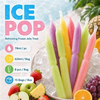 Wholesale 78ml Fruit Juice Ice Pop Frozen Jelly Treat Manufacturer | 5 Fruity Flavors Refreshing Summer Snacks suppliers