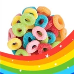 MiniCrush Candy Snacks Jelly Fruit Candy Sour Coated Gummy Ring Candy